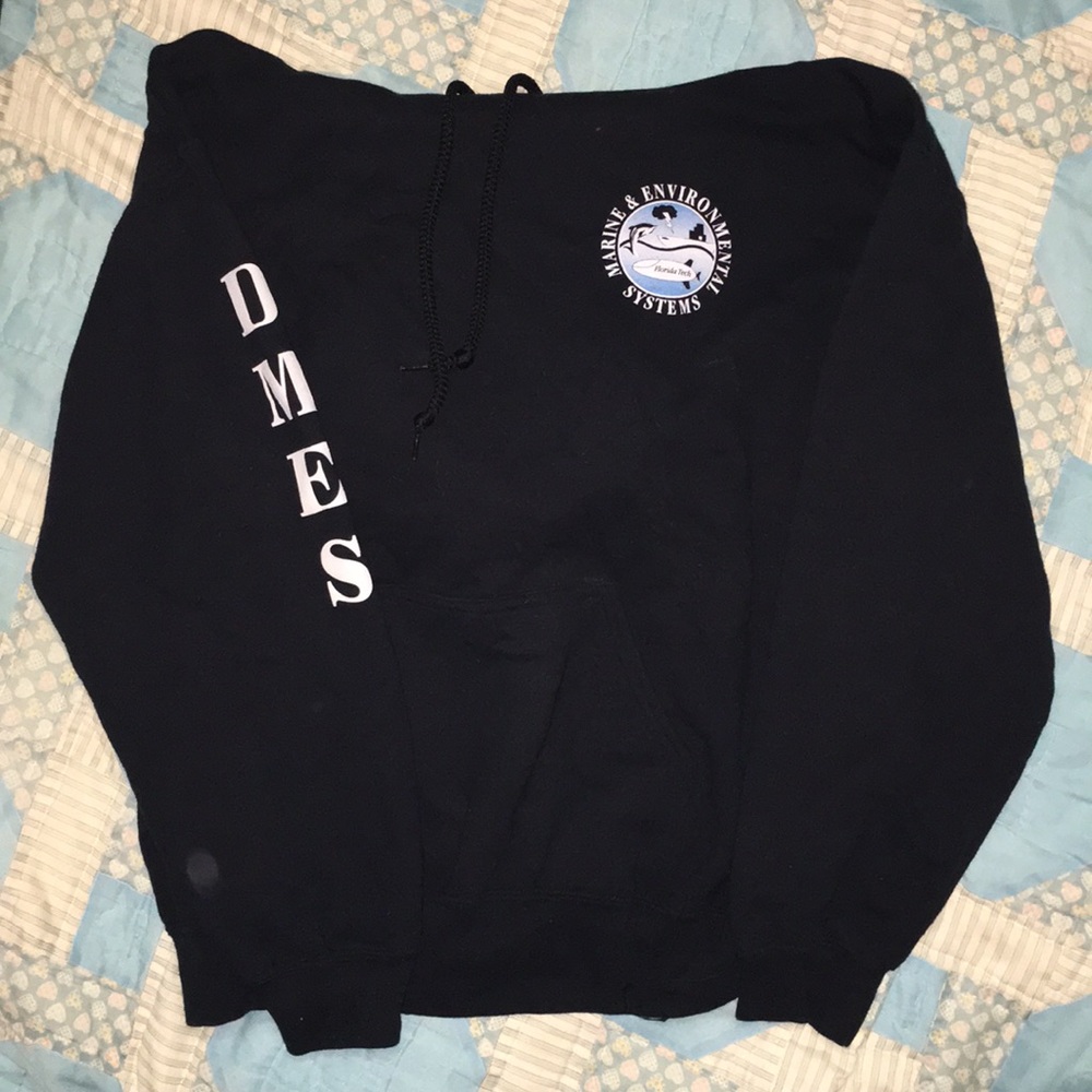A black hoodie